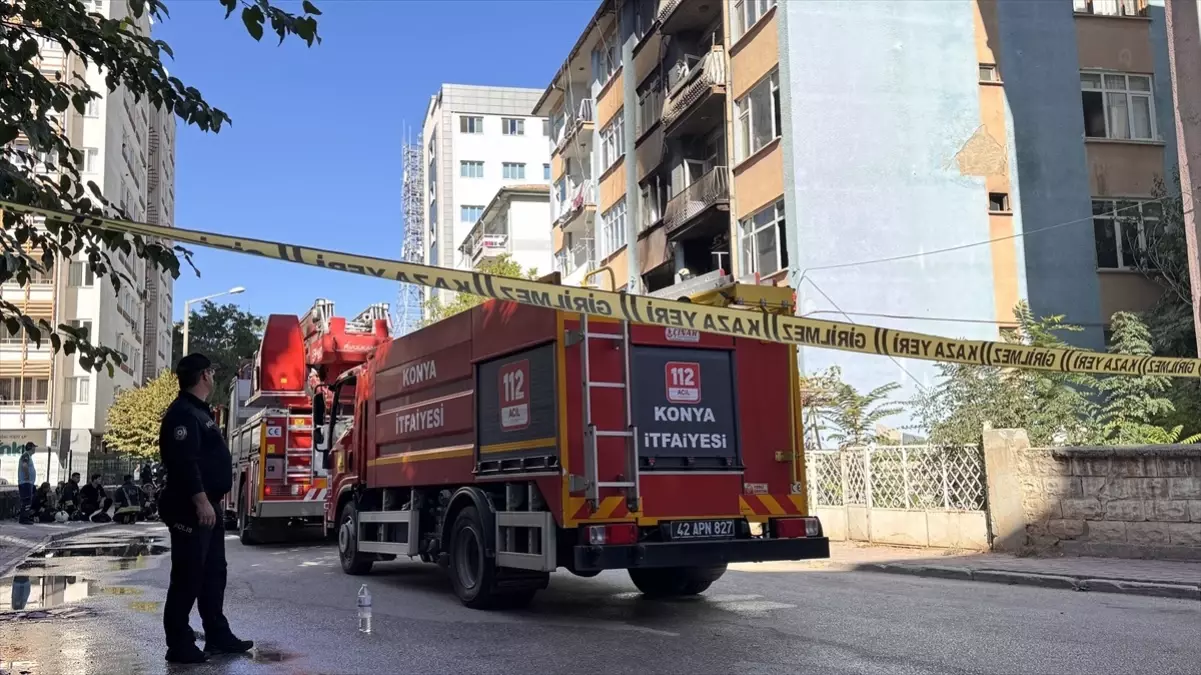 konyada apartmanda yangin 13 kisi hastaneye kaldirildi I3TcnqNE
